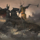 Robert Baratheon vs. Rhaegar Targaryen, by artist Justin Sweet. Image used in The World of Ice and Fire, from Bantam Books.